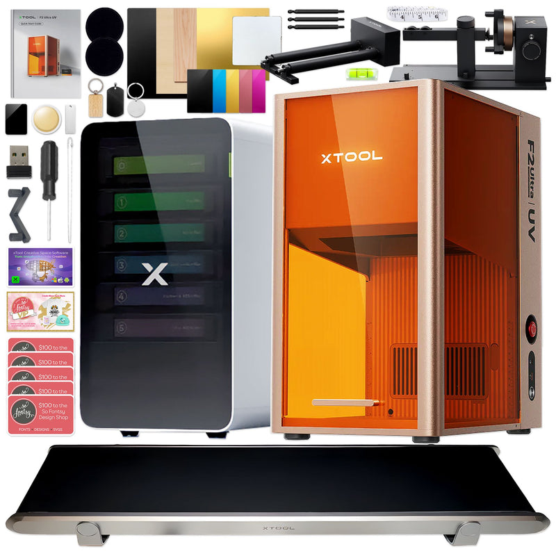 xTool F2 Ultra UV 5W Cold Laser Engraver & Cutter with Conveyor, Filter, Rotary Laser Engraver xTool
