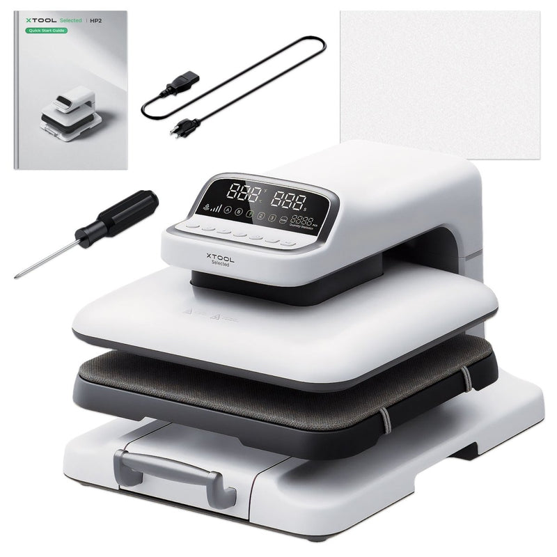 xTool HP2 15in x 15in Balanced Pressure Auto Heat Press - Swing Design