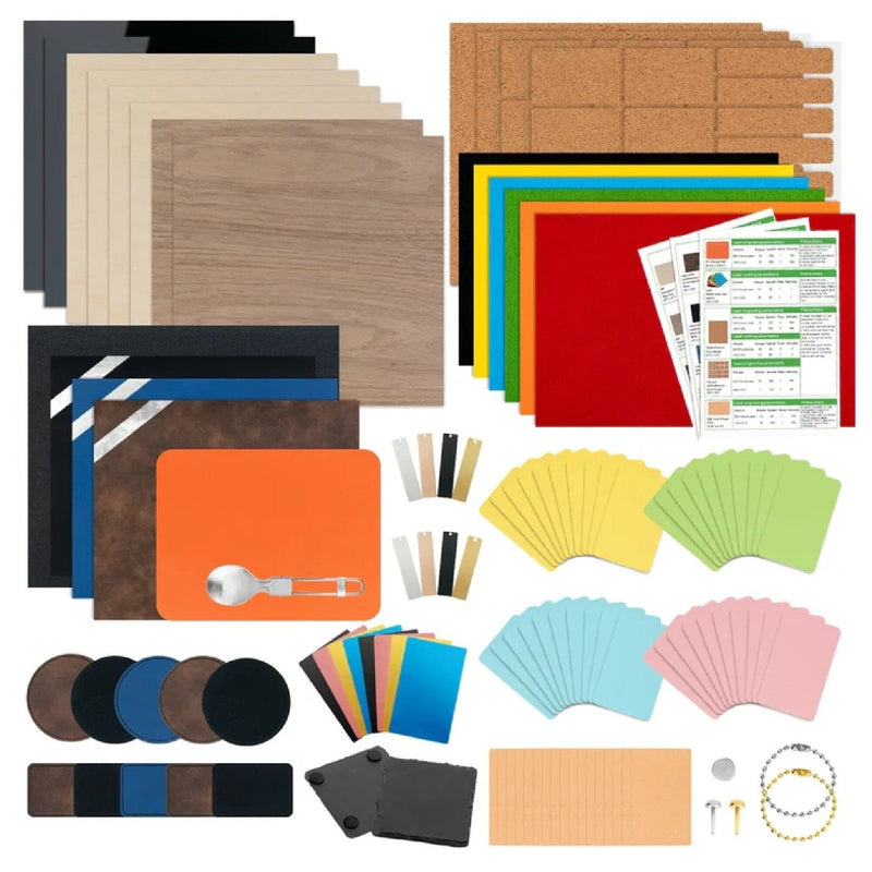 xTool Laser Material Explore Kit - 111 Pieces - Swing Design