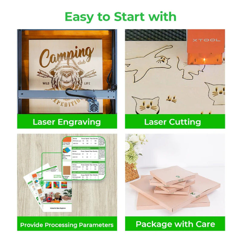 xTool Laser Material Explore Kit - 111 Pieces Laser Engraver xTool