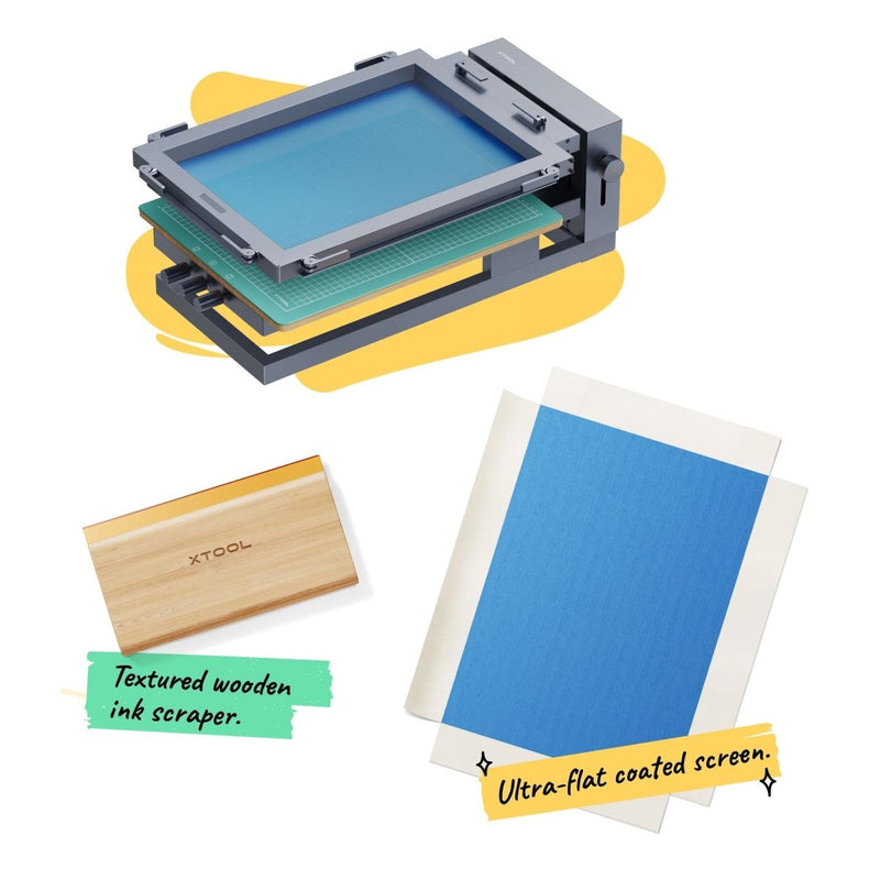 xTool Laser Screen Printing Kit - Single Frame Bundle - Swing Design