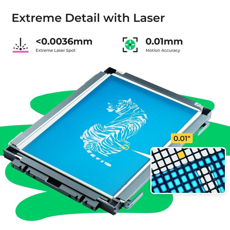 xTool Laser Screen Printing Kit - Single Frame Bundle - Swing Design