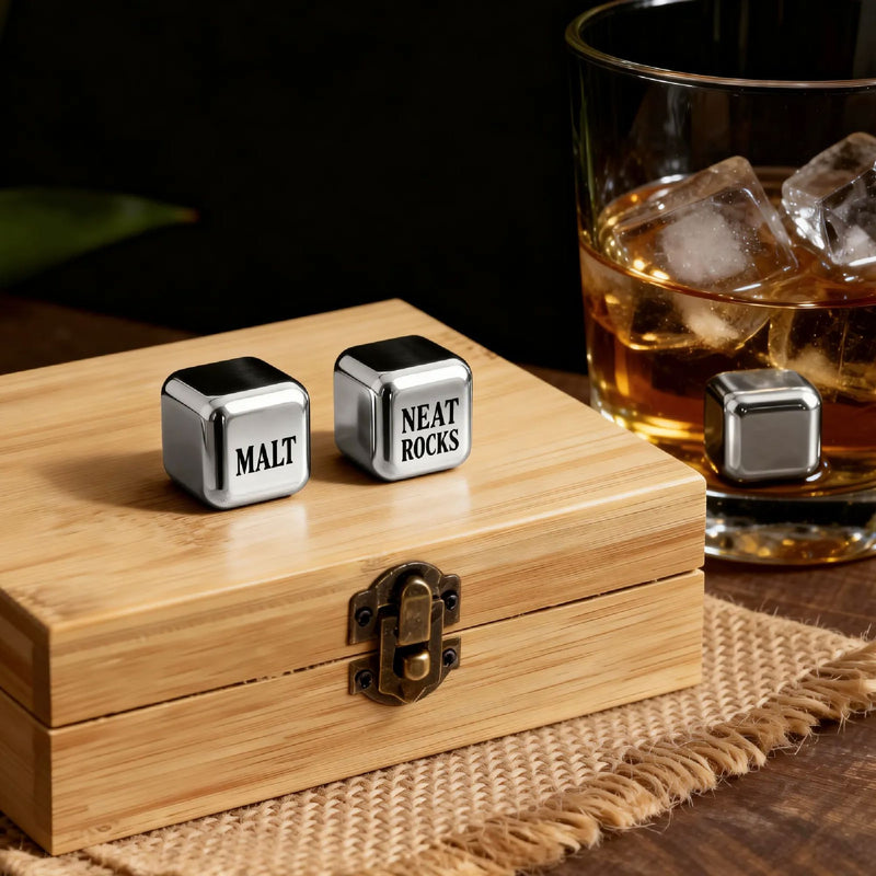 xTool Laserable Stainless Steel Whiskey Stones Laser Engraver Accessories xTool