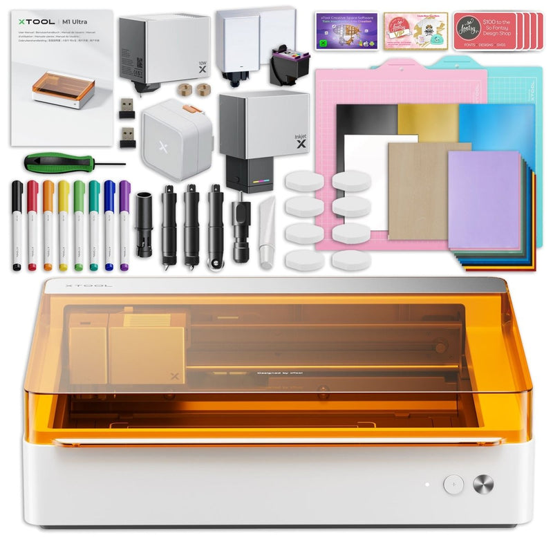 xTool M1 ULTRA 10W 4-in-1 Laser Cutter & Engraver Machine All Tools Bundle - Swing Design