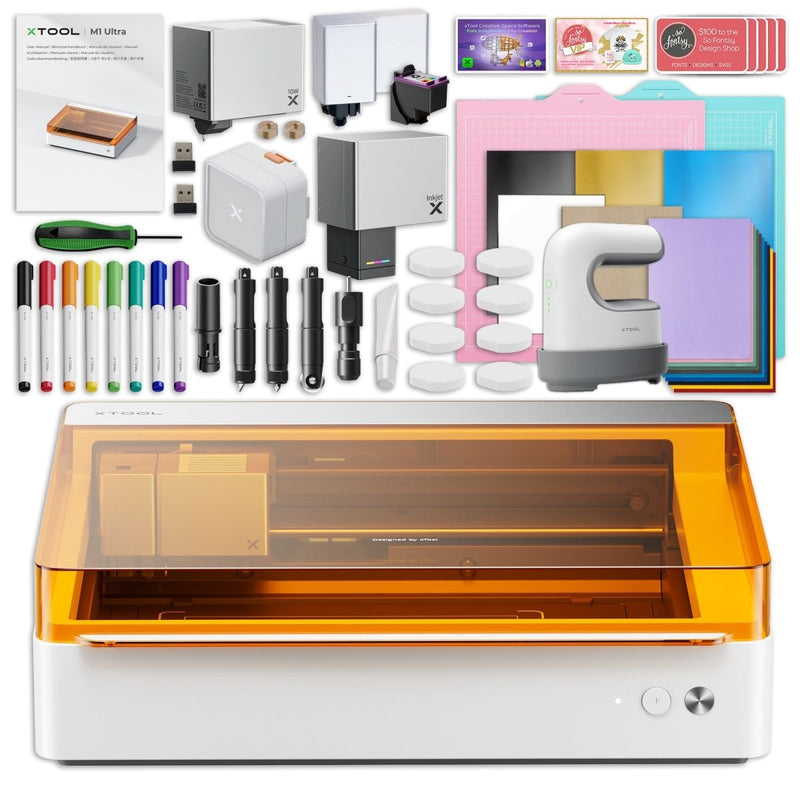 xTool M1 ULTRA 10W 4-in-1 Laser Cutter & Engraver Machine All Tools Bundle - Swing Design