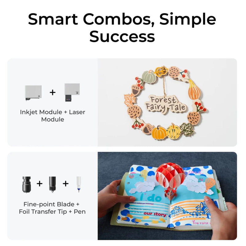 xTool M1 ULTRA 10W 4-in-1 Laser Cutter & Engraver Machine Bundle Laser Engraver Swing Design