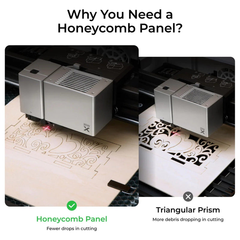 xTool M1 ULTRA Riser Base with Honeycomb - 5" Total Workspace Height Laser Engraver Accessories xTool