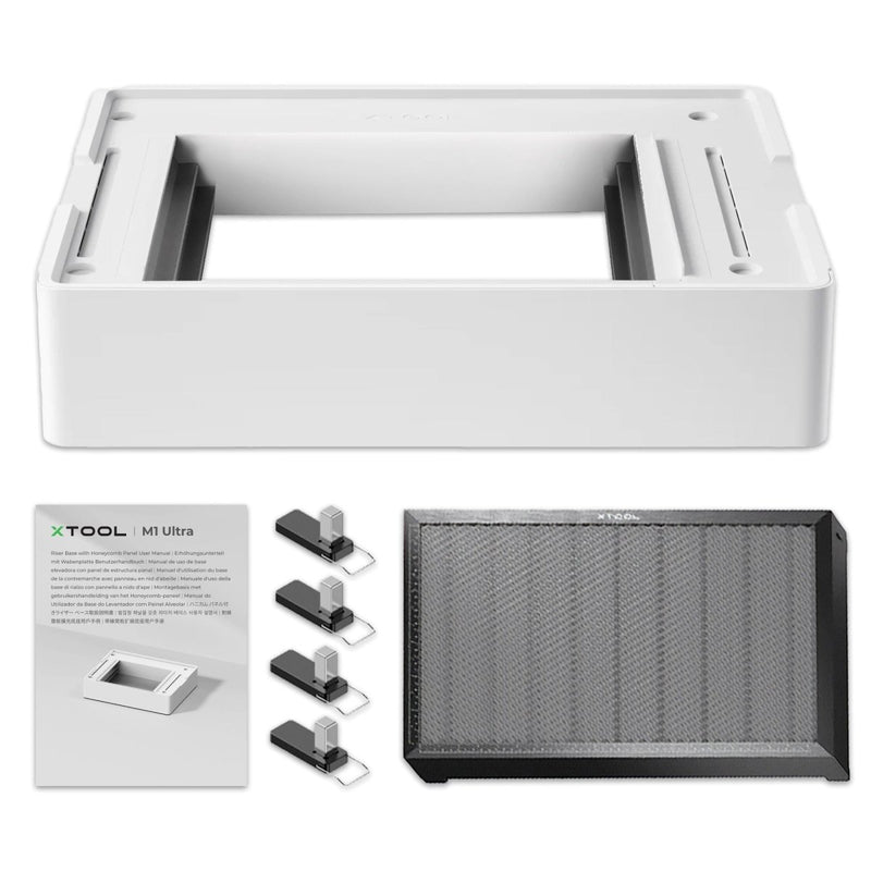 xTool M1 ULTRA Riser Base with Honeycomb - 5" Total Workspace Height - Swing Design
