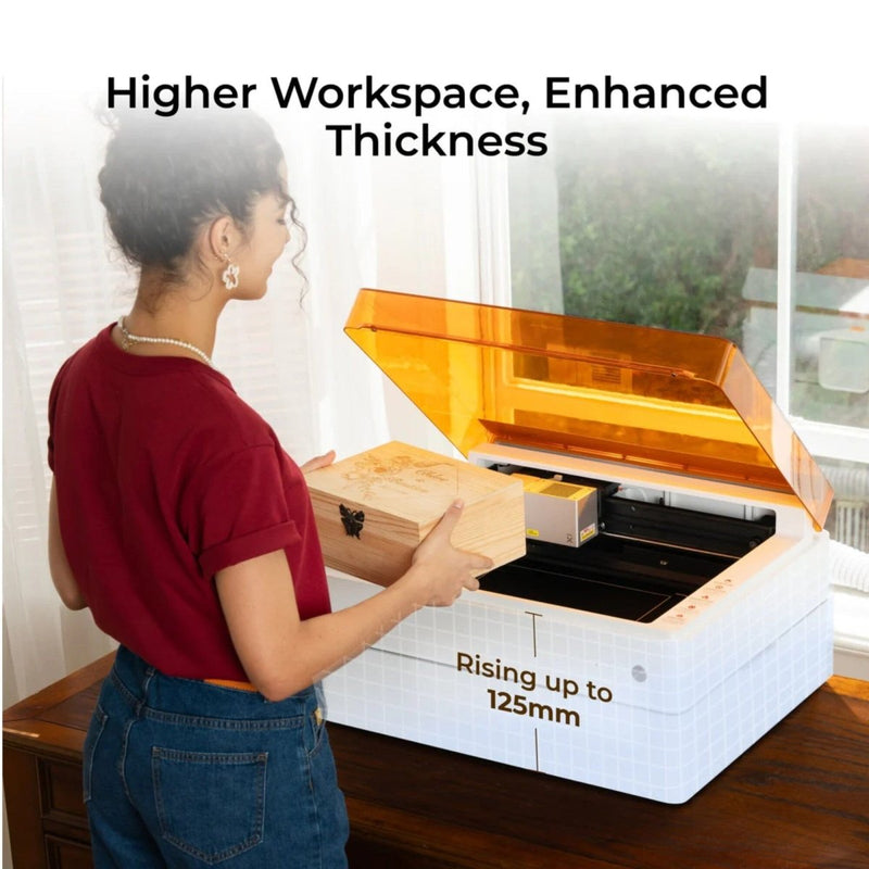 xTool M1 ULTRA Riser Base with Honeycomb - 5" Total Workspace Height - Swing Design