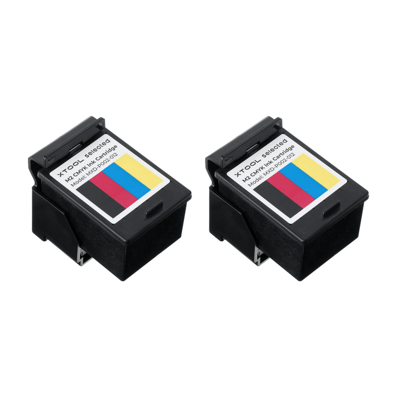 xTool M2 Color Craft CMYK Inkjet Replacement Cartridge 2 Pack Swing Design 2