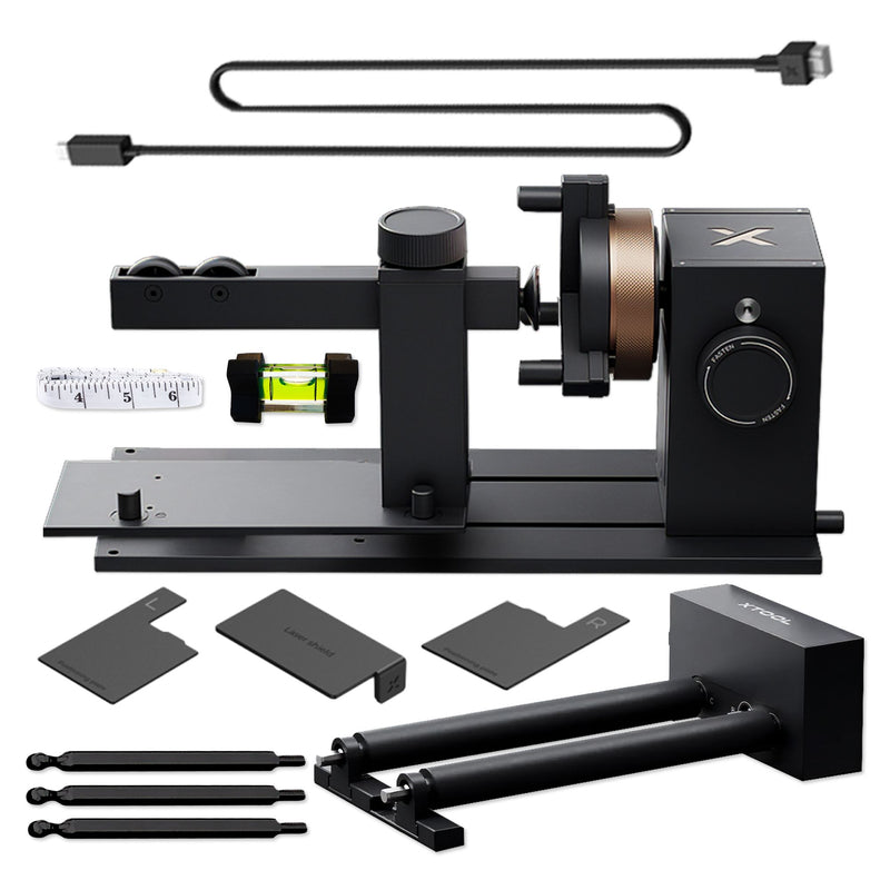 xTool M2 Laser with CMYK Inkjet Module, Rotary Tool, Deluxe Blanks & Air Filter Laser Engraver xTool