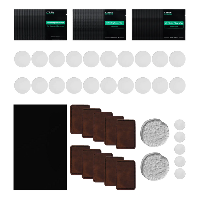 xTool UV-Printable Materials Package for O1 Omni Printer, Dual UV Kit
