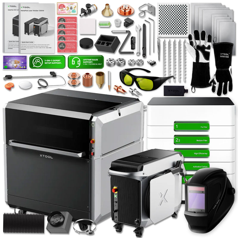 xTool MetalFab 1200w Laser Welder & CNC Cutting Business Bundle Laser Engraver xTool