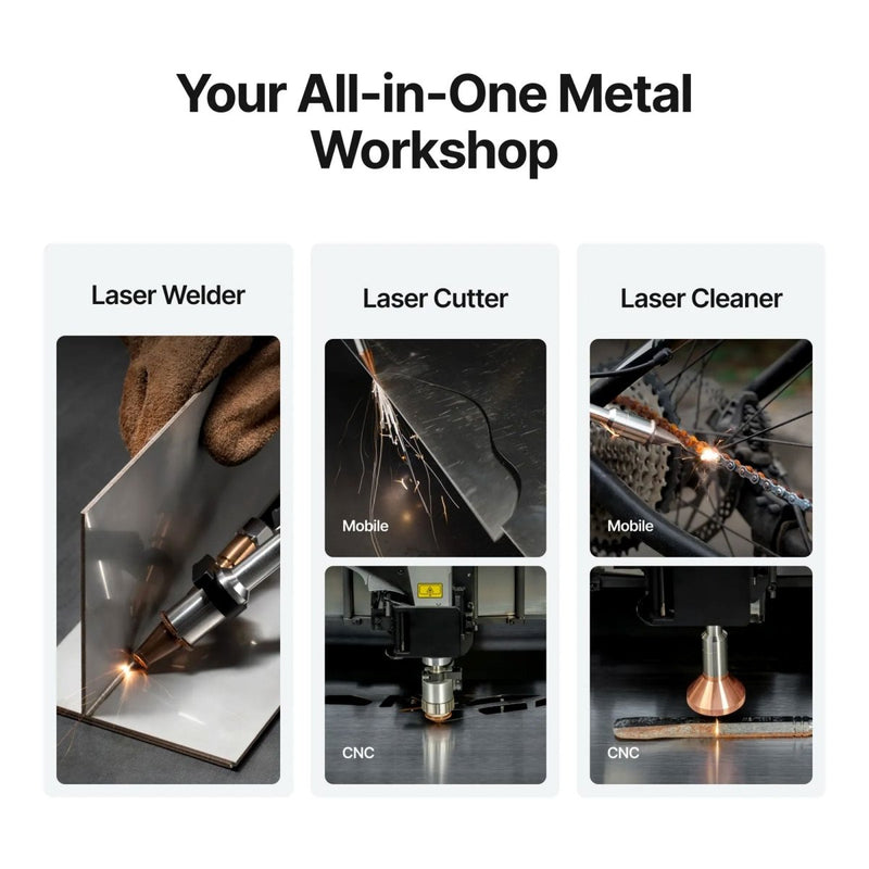 xTool MetalFab 1200w Laser Welder & CNC Professional Business Bundle - Swing Design