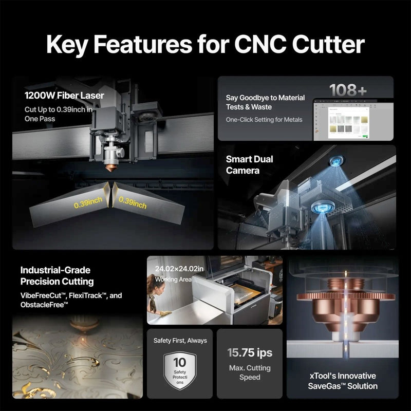 xTool MetalFab 1200w Laser Welder & CNC Professional Business Bundle - Swing Design