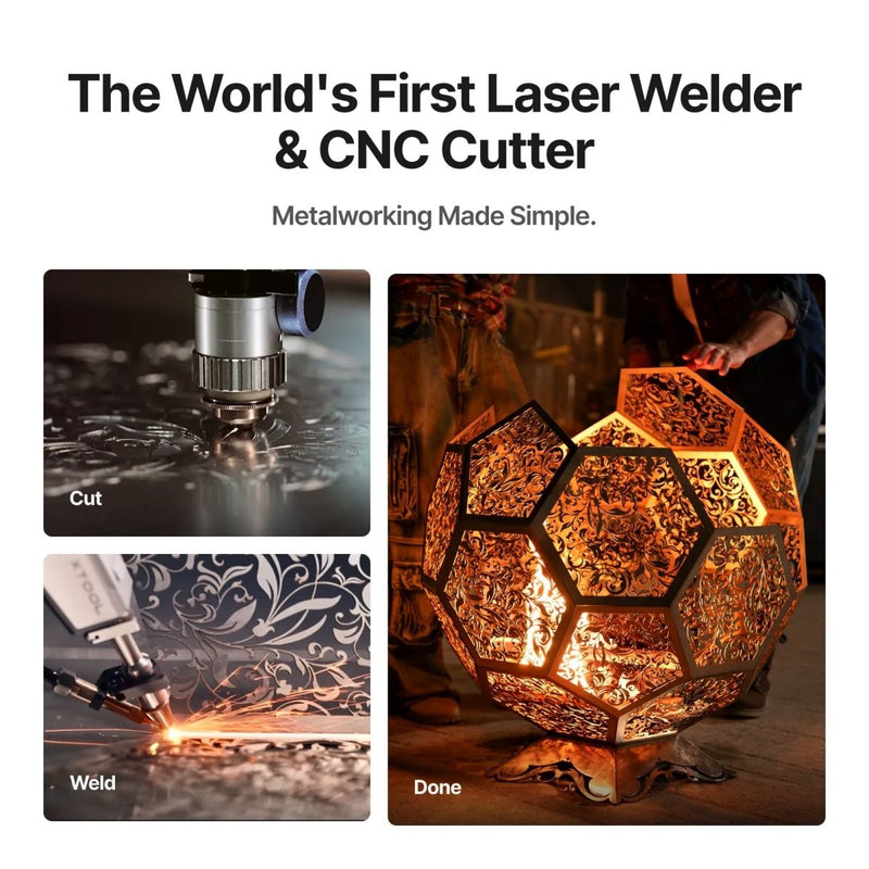 xTool MetalFab 1200w Laser Welder & CNC Professional Business Bundle - Swing Design