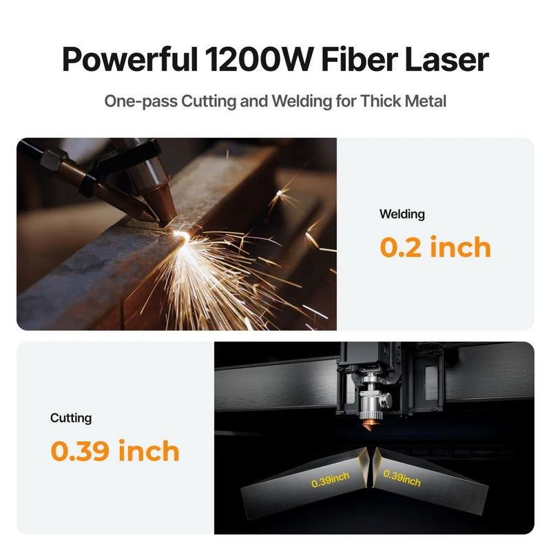 xTool MetalFab 1200w Laser Welder & CNC Professional Business Bundle - Swing Design