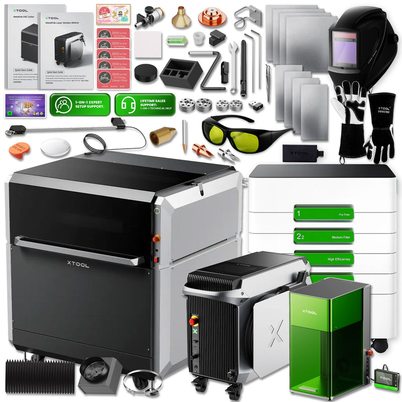 xTool MetalFab 1200w Laser Welder & CNC Professional Business Bundle Laser Engraver xTool