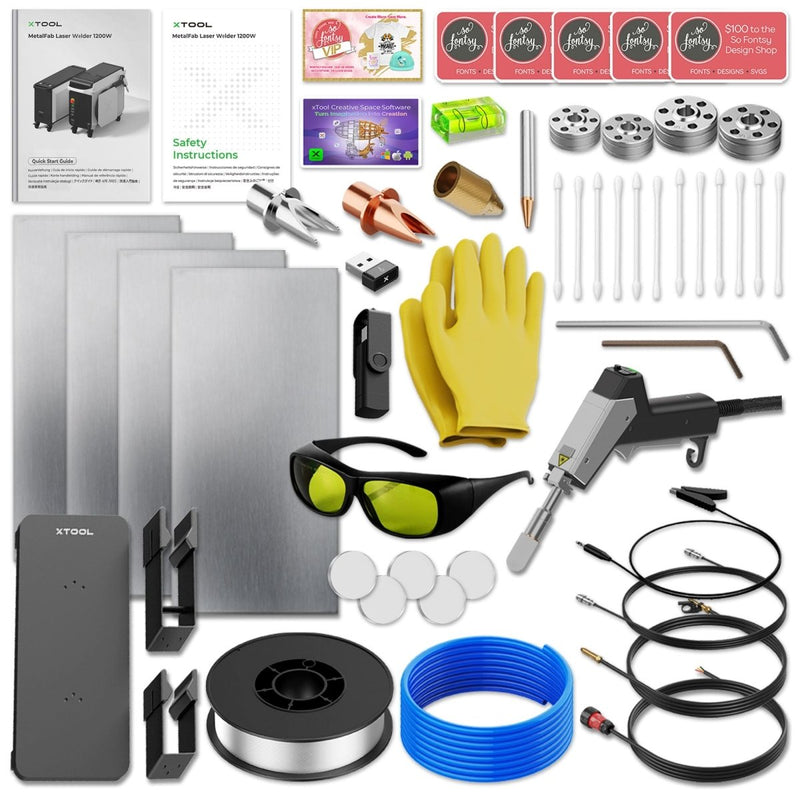 xTool MetalFab 1200w Laser Welder & CNC Professional Business Bundle - Swing Design