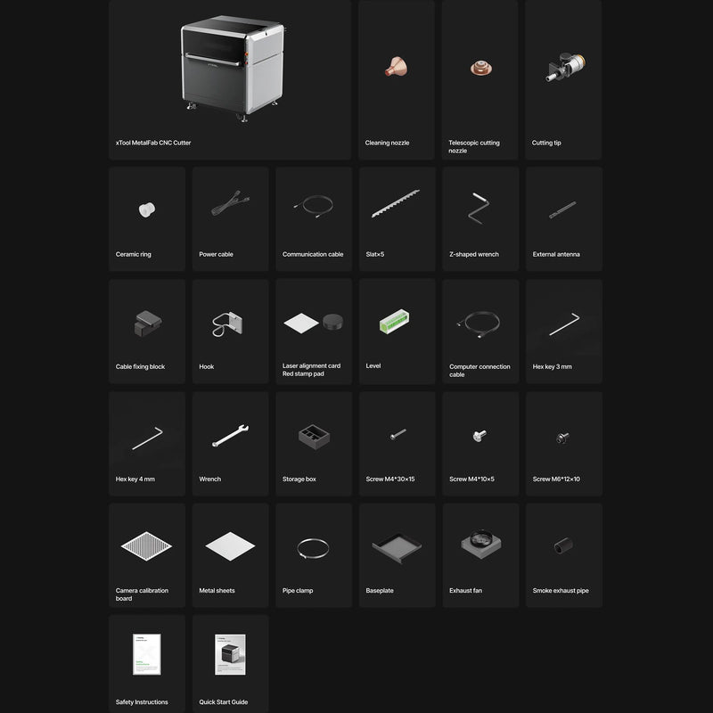 xTool MetalFab 800w Laser Welder & CNC Cutting Machine Bundle Laser Engraver xTool