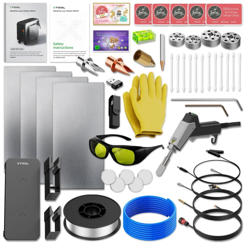 xTool MetalFab 800w Laser Welder & CNC Cutting Machine Bundle - Swing Design