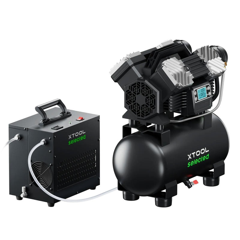 xTool MetalFab Selected Air Compressor & Air Dryer - Swing Design