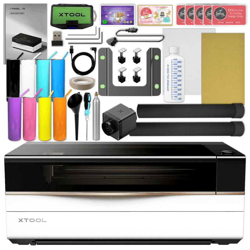 xTool O1 Omni Dual Head UV Printer with P3 CO2 Laser Cutter Without AP2 MAX Air Purifier Swing Design 4