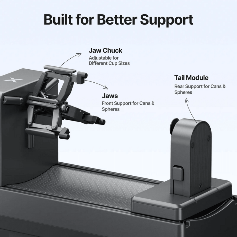 xTool O1 Omni OR1 Cup & Tumbler Rotary Attachment for UV Printing Swing Design 5