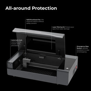 xTool P2 55W CO2 Laser Cutter & Engraver Machine with Screen Printing Bundle Laser Engraver xTool 