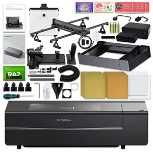 xTool P2 55W CO2 Laser Cutter & Engraver Riser, Rotary, Rail, Filter Bundle Laser Engraver xTool 