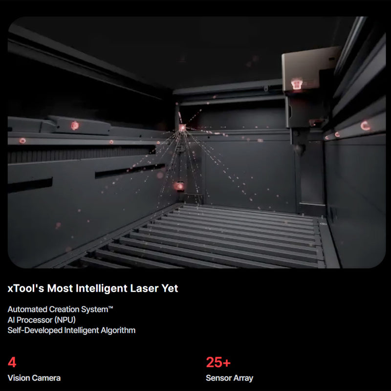 xTool P3 80W CO2 Laser Cutter & Engraving Machine with Intelligent Automation Laser Engraver xTool