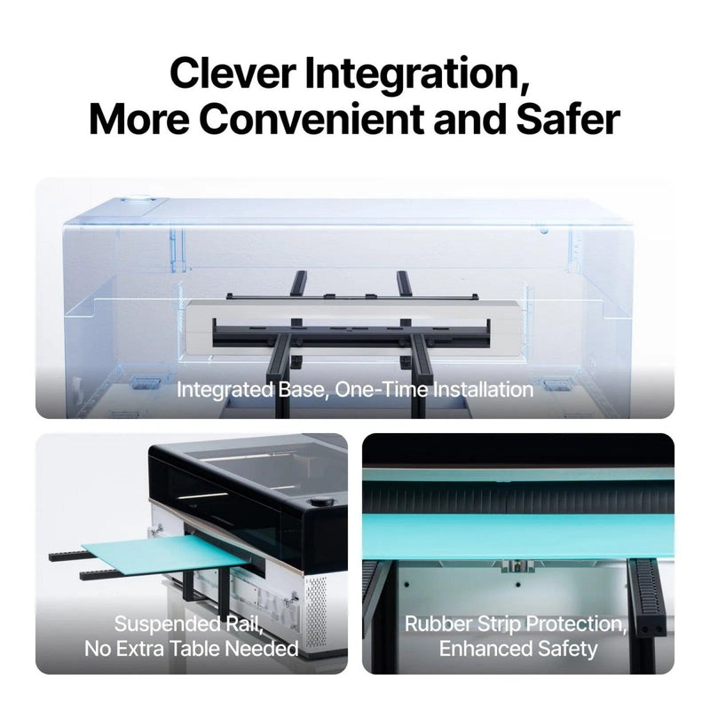 xTool P3 Intelligent Conveyor Feeder Extensions 27" - Swing Design