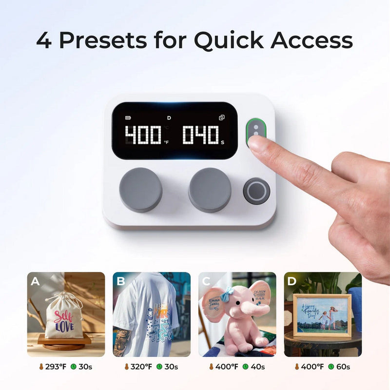 xTool Portable Heat Press with Swing Away Stand Attachment & Mini Press Heat Press xTool