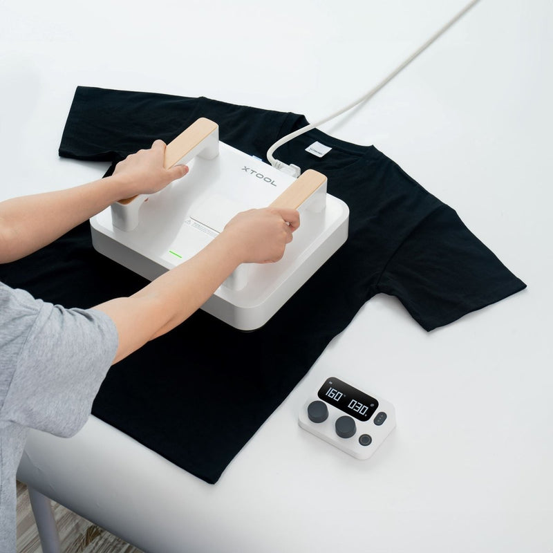xTool 3-in-1 Portable Heat Press with Swing Away Stand Attachment & Mini Press - Swing Design