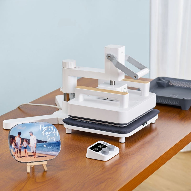 xTool 3-in-1 Portable Heat Press with Swing Away Stand Attachment & Mini Press - Swing Design