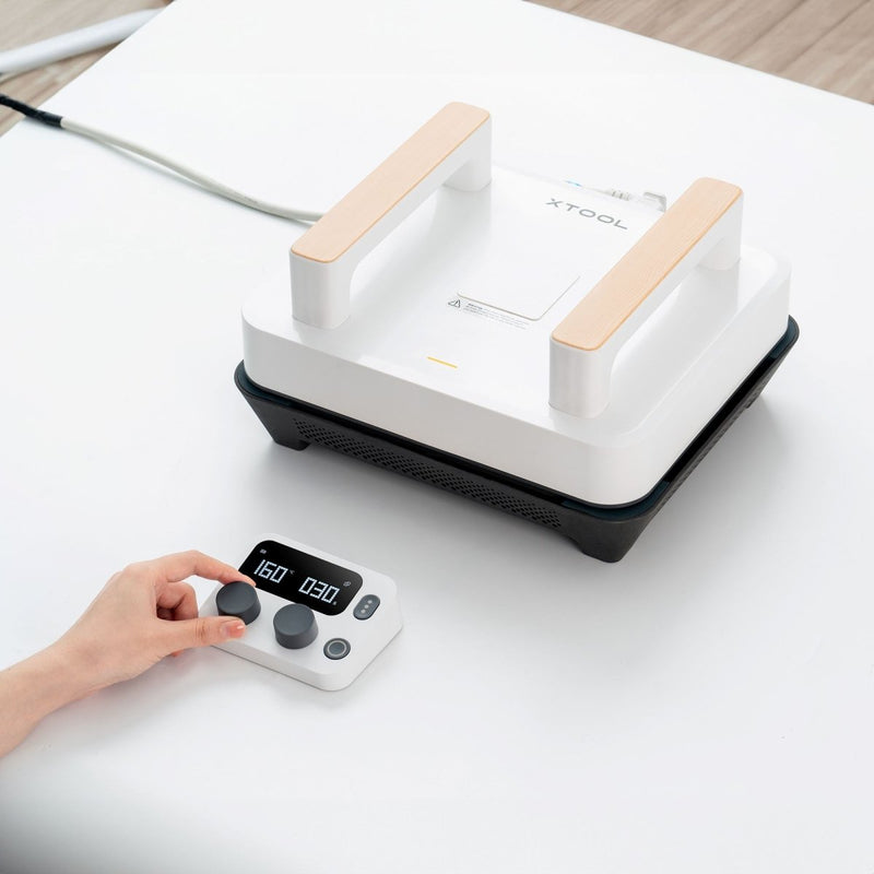 xTool 3-in-1 Portable Heat Press with Swing Away Stand Attachment & Mini Press - Swing Design