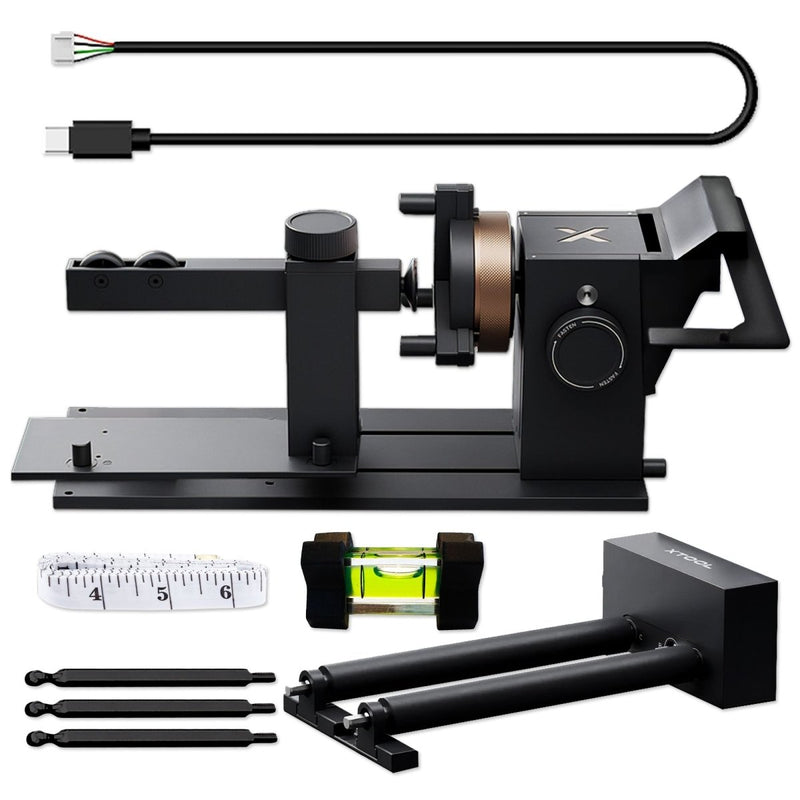 xTool RA3 MagSwap 5-in-1 Rotary Tool for xTool P2 & P2S Laser Engravers - Swing Design