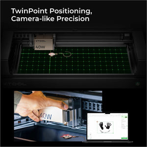 xTool S1 Laser Cutter & Engraver Machine Base Bundle with Filter - White Laser Engraver xTool 