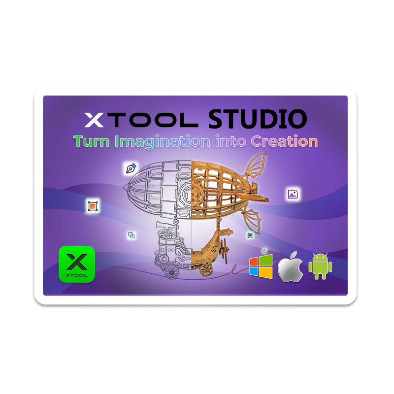 xTool S1 Laser Cutter & Engraver Machine Bundle w/ Air Assist, Honeycomb, Filter Laser Engraver xTool