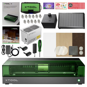 xTool S1 Laser Cutter & Engraver Machine Bundle w/ Air Assist & Honeycomb Laser Engraver xTool 20W Diode Laser 