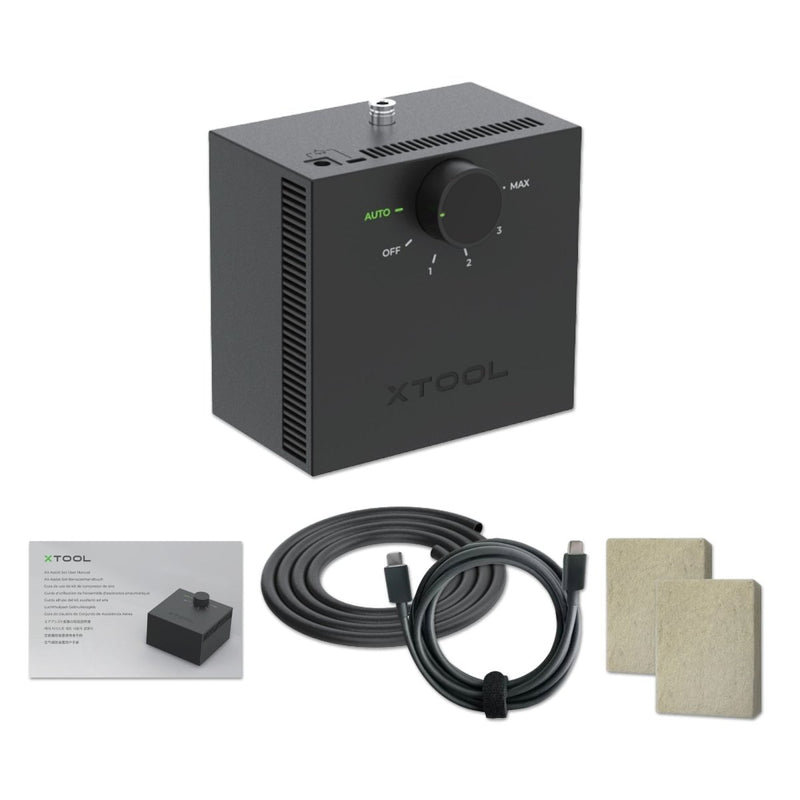 xTool S1 Laser Cutter & Engraver Machine Bundle w/ Air Assist & Honeycomb - Swing Design