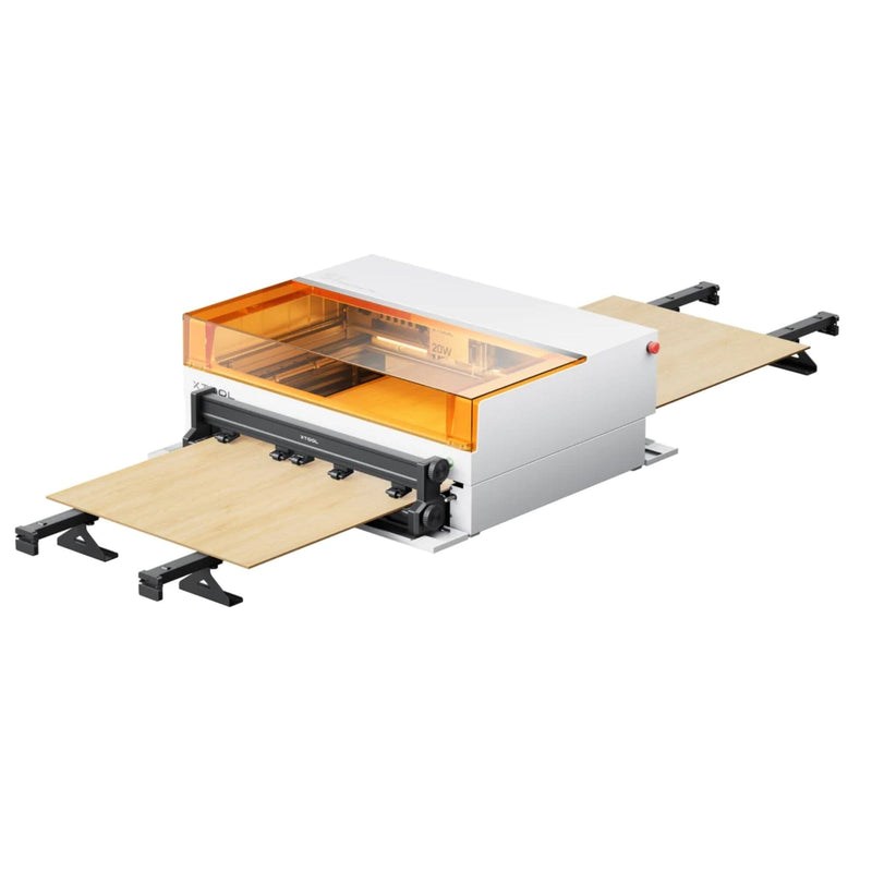 xTool S1 Laser Cutter & Engraver Machine Bundle w/ Rotary, Rail & Riser - White Laser Engraver xTool