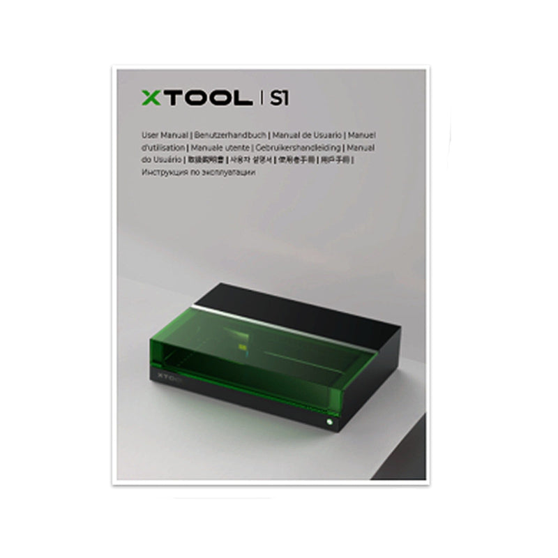 xTool S1 Laser Cutter & Engraver Machine Bundle w/ Rotary, Rail & Riser - White Laser Engraver xTool