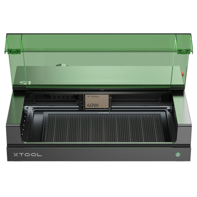 xTool S1 Laser Cutter & Engraver Machine Bundle w/ Rotary, Riser, Filter20W Diode Laser - Swing Design