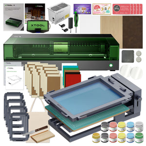 xTool S1 Laser Cutter & Engraver Machine with Deluxe Screen Printing Bundle Laser Engraver xTool 40W Diode Laser +$500 