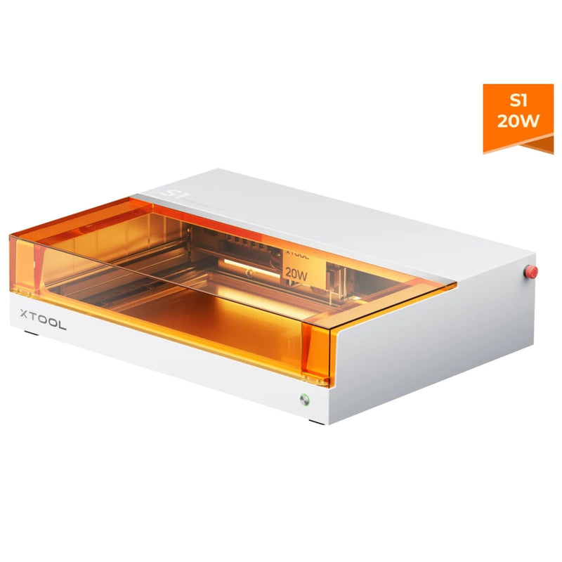 xTool S1 Laser Cutter & Engraver with Deluxe Screen Printing Bundle - White Laser Engraver xTool