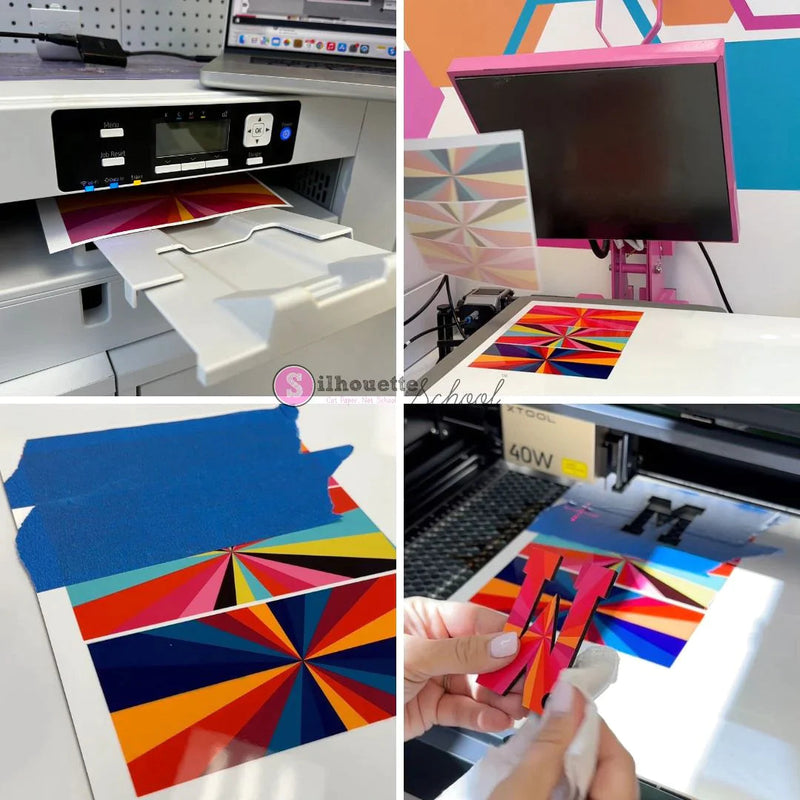 xTool S1 Laser Cutter & Engraver with Sawgrass SG1000 Sublimation Printer - White Laser Engraver xTool