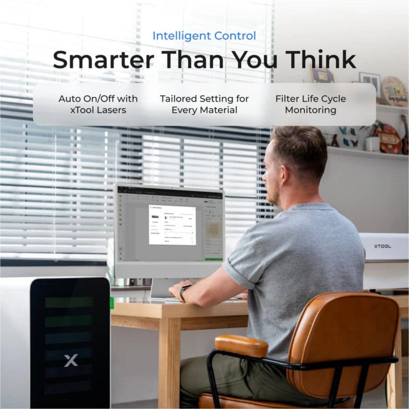 xTool SafetyPro AP2 Air Purifier with SuperCyclone System - Swing Design