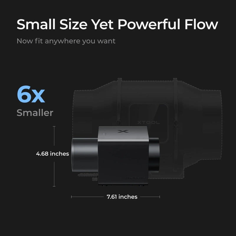 xTool SafetyPro IF2 Hyper Flow Attachment v2.0 for AP2 Air Filters - Swing Design