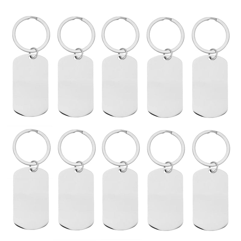 xTool Stainless Steel Keychain - 10 Pieces Laser Engraver Accessories xTool